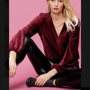 Long Sleeve Velvet Bodysuit